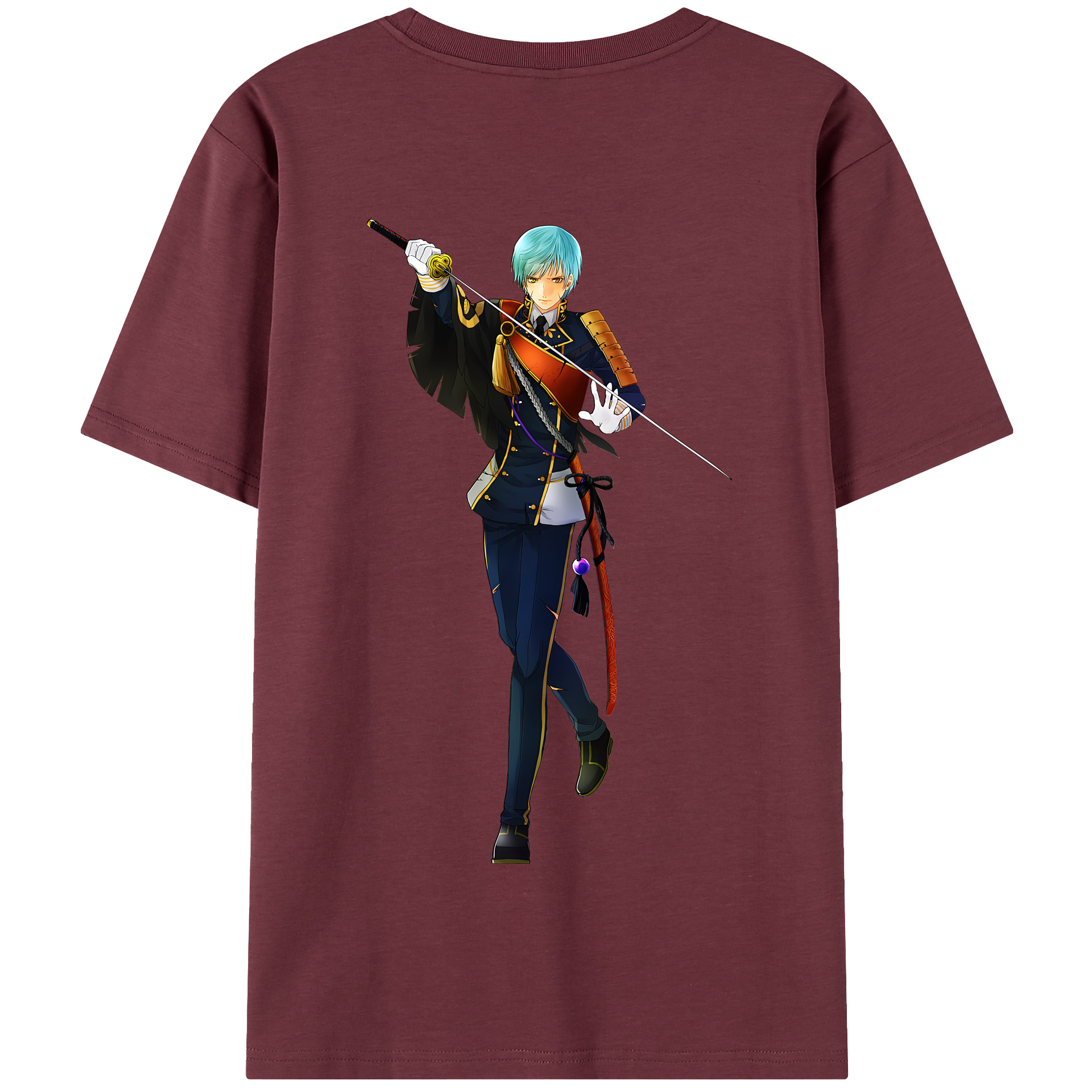 （画像用） 刀剣乱舞 Touken Ranbu 綿100％半袖Tシャツ（背面プリント）